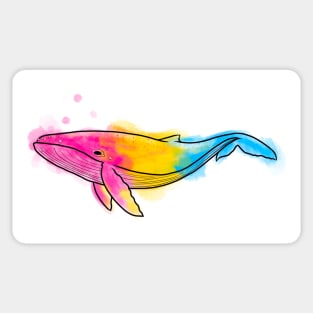 Pansexuwhale Sticker